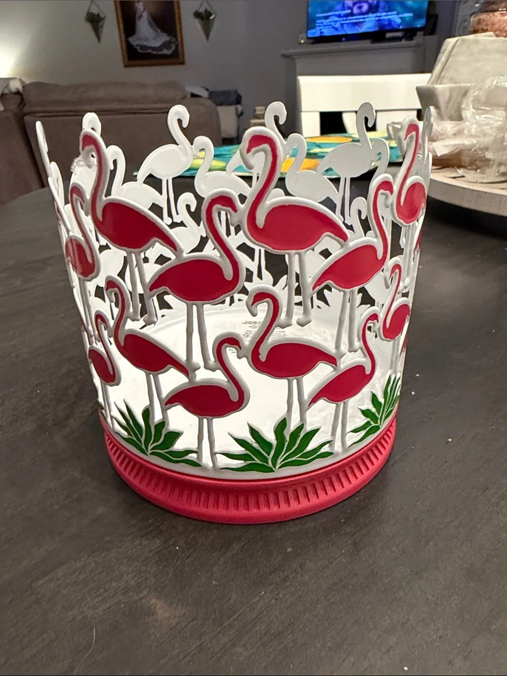 Pink Flamingo Decorative Party Candle Holder metal - Bath & body Works